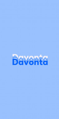 Name DP: Davonta