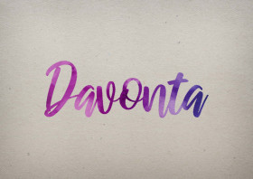 Davonta Watercolor Name DP