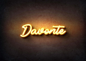 Glow Name Profile Picture for Davonte