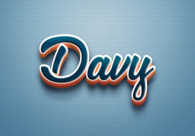 Cursive Name DP: Davy