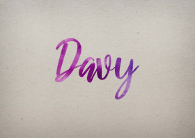 Davy Watercolor Name DP