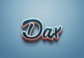 Cursive Name DP: Dax
