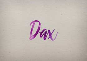 Dax Watercolor Name DP