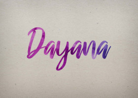 Dayana Watercolor Name DP