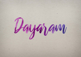 Dayaram Watercolor Name DP