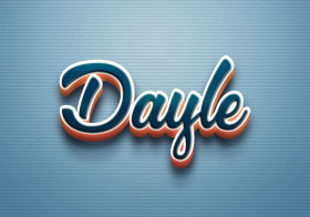 Cursive Name DP: Dayle