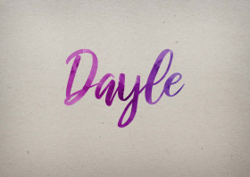 Dayle Watercolor Name DP