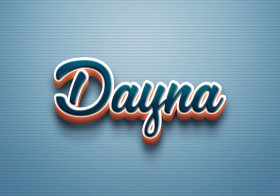 Cursive Name DP: Dayna