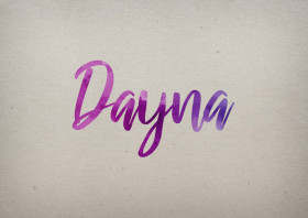 Dayna Watercolor Name DP