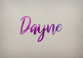 Dayne Watercolor Name DP