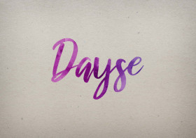 Dayse Watercolor Name DP