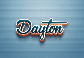 Cursive Name DP: Dayton