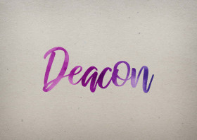 Deacon Watercolor Name DP