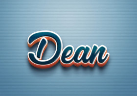 Cursive Name DP: Dean