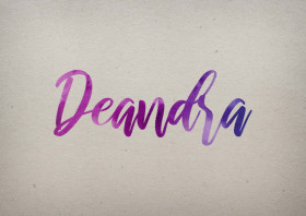 Deandra Watercolor Name DP