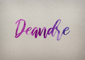 Deandre Watercolor Name DP
