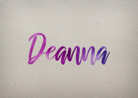 Deanna Watercolor Name DP