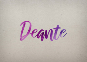 Deante Watercolor Name DP