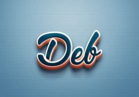 Cursive Name DP: Deb