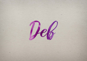 Deb Watercolor Name DP