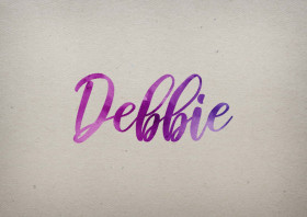 Debbie Watercolor Name DP