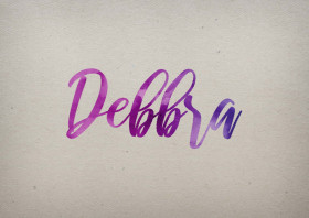 Debbra Watercolor Name DP