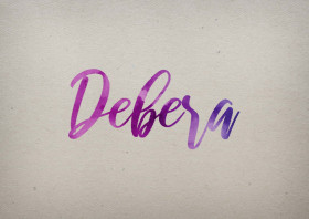 Debera Watercolor Name DP