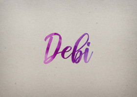 Debi Watercolor Name DP