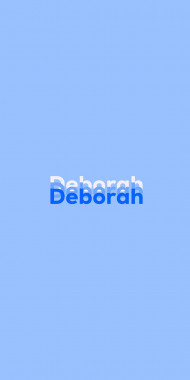 Name DP: Deborah