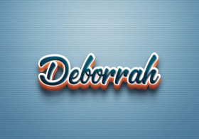 Cursive Name DP: Deborrah