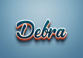 Cursive Name DP: Debra
