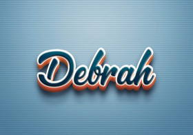 Cursive Name DP: Debrah