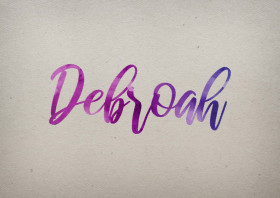 Debroah Watercolor Name DP