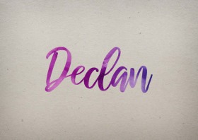 Declan Watercolor Name DP
