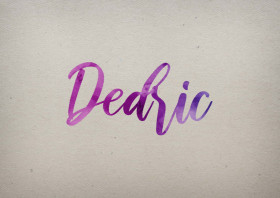 Dedric Watercolor Name DP