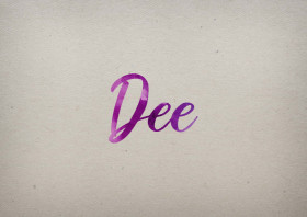Dee Watercolor Name DP