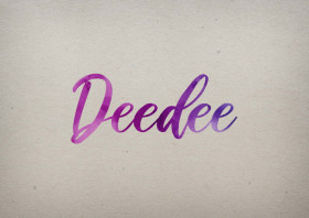 Deedee Watercolor Name DP
