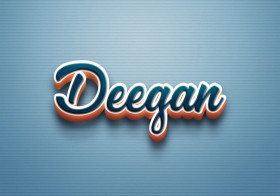 Cursive Name DP: Deegan