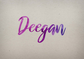 Deegan Watercolor Name DP