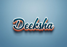 Cursive Name DP: Deeksha