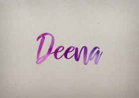 Deena Watercolor Name DP