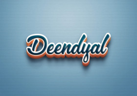 Cursive Name DP: Deendyal