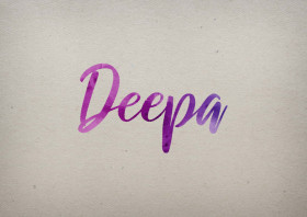 Deepa Watercolor Name DP