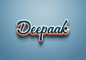 Cursive Name DP: Deepaak