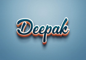 Cursive Name DP: Deepak