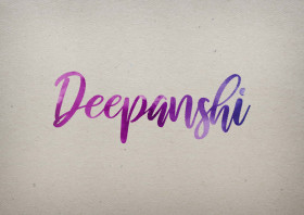 Deepanshi Watercolor Name DP