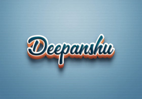Cursive Name DP: Deepanshu
