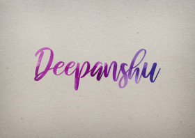 Deepanshu Watercolor Name DP
