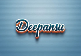 Cursive Name DP: Deepansu
