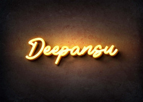 Glow Name Profile Picture for Deepansu